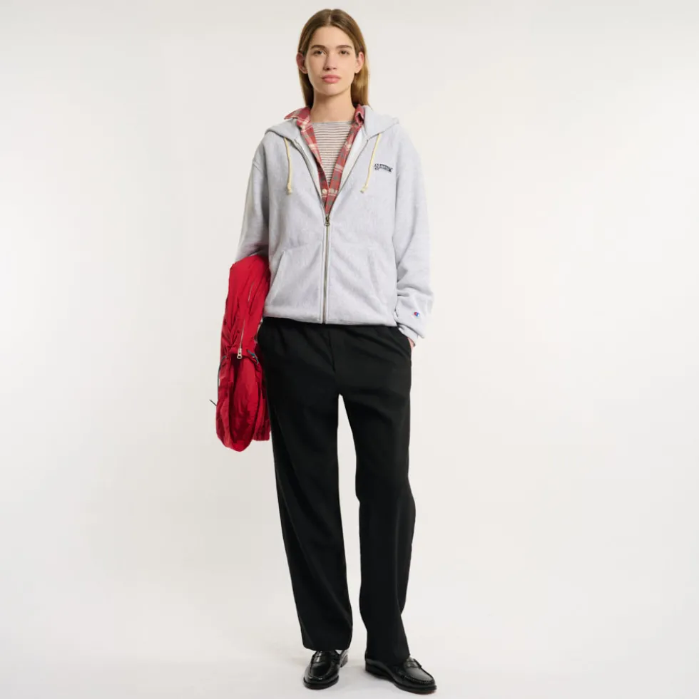 Merci x Champion - Sweat Full Zip Patch - Gris