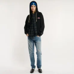 Merci x Champion - Sweat Full Zip Patch - Noir