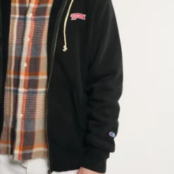 Merci x Champion - Sweat Full Zip Patch - Noir