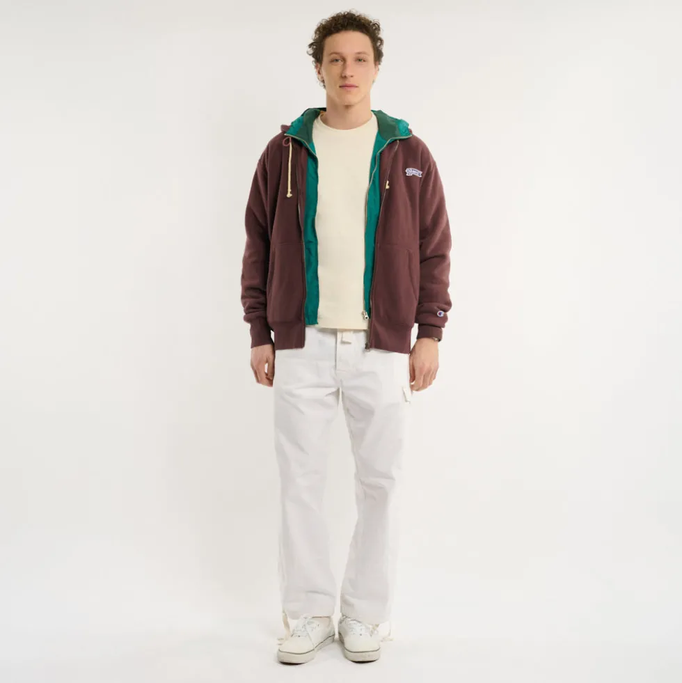Merci x Champion - Sweat Full Zip Patch - Wine