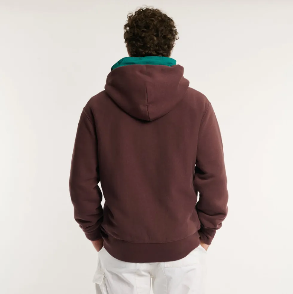 Merci x Champion - Sweat Full Zip Patch - Wine