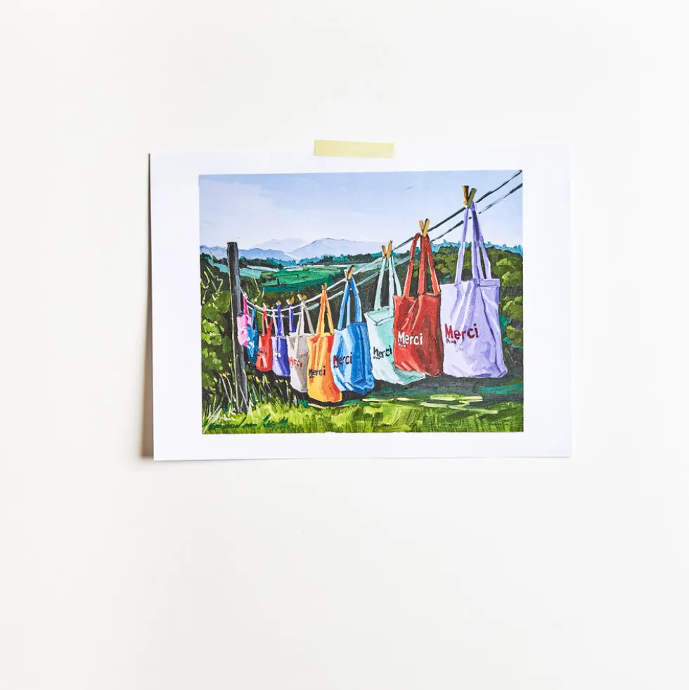 Merci x Chloe Chlumecky - Affiche Totes bags