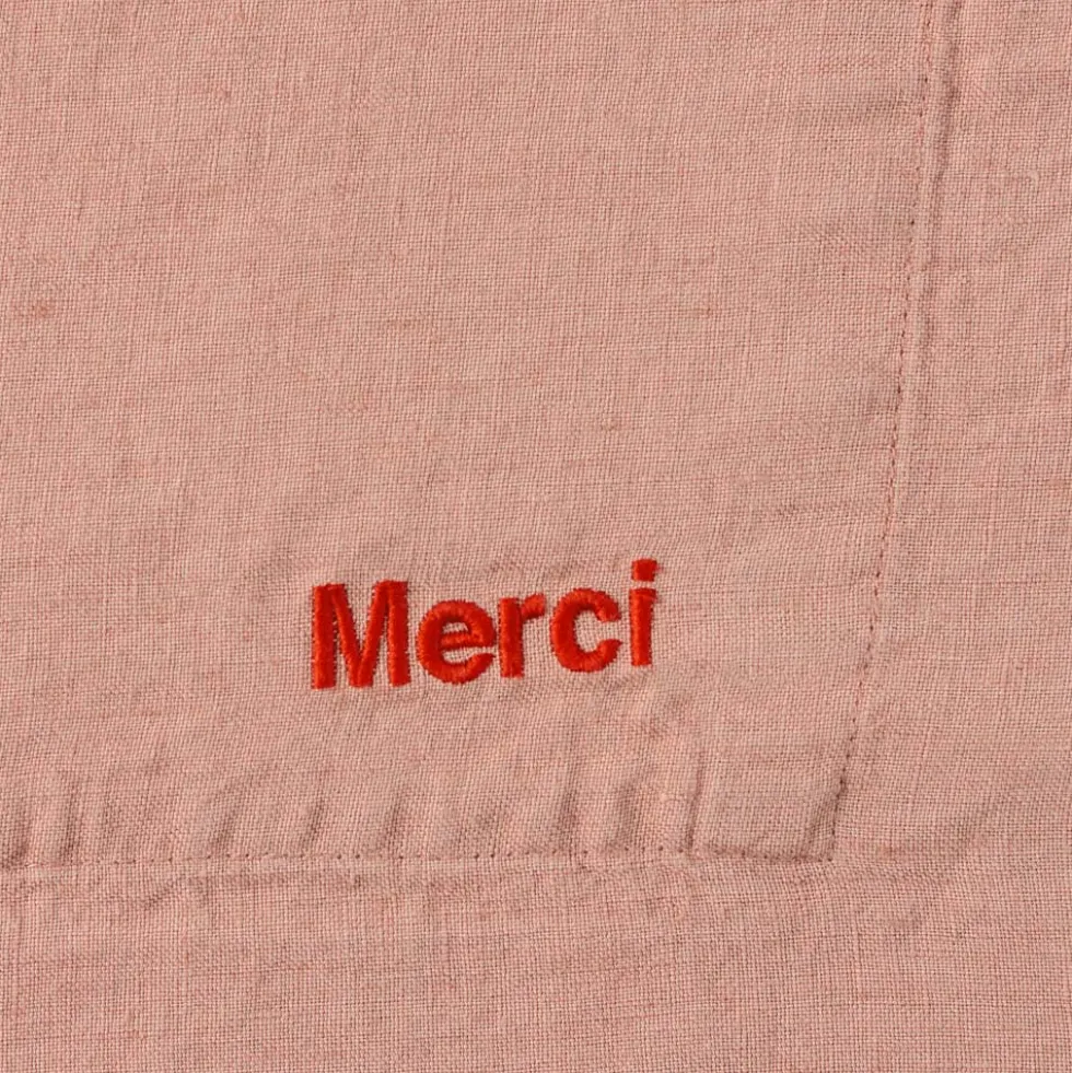 Merci x Our Place - Tablier en lin lavé - Rose Argile