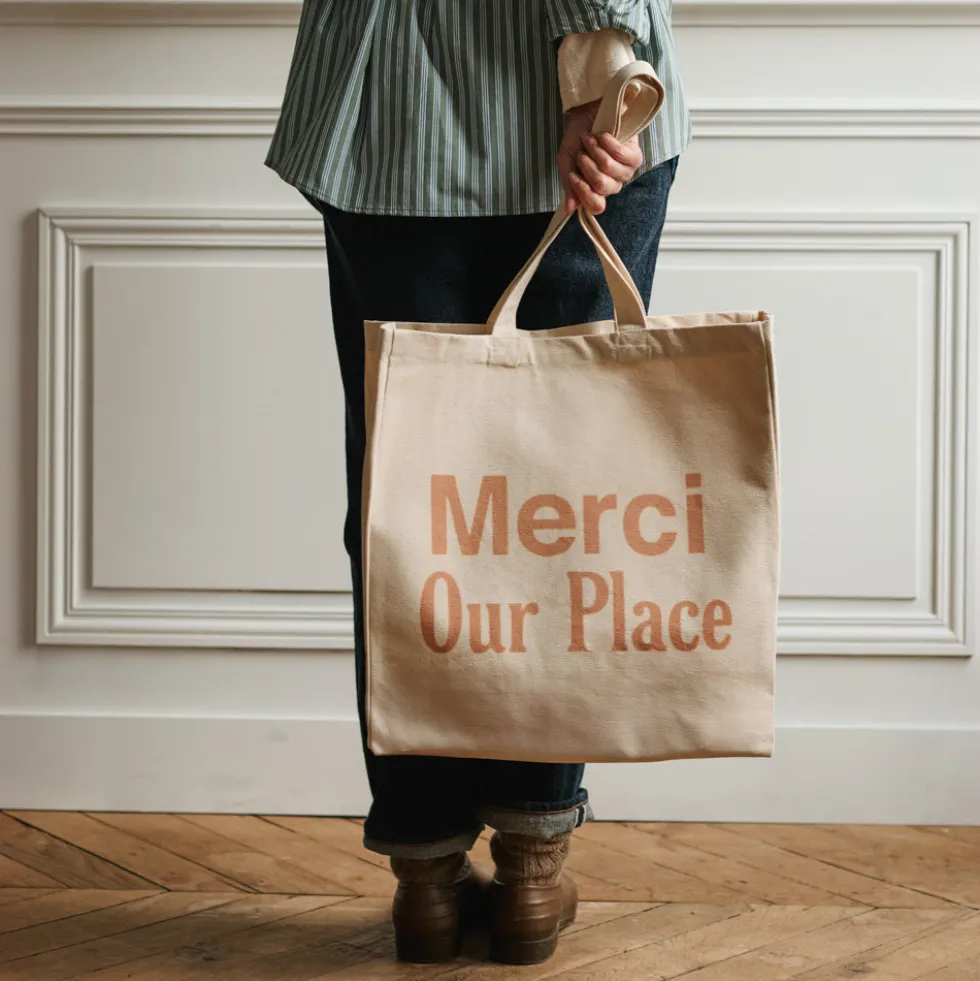 Merci x Our Place - Totebag - Ecru