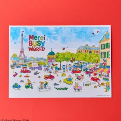 Merci x Richard Scarry - Affiche - Paris