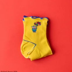 Merci x Richard Scarry - Chaussettes Kids cochon - Jaune