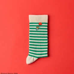 Merci x Richard Scarry - Chaussettes Souris - Rayures vertes