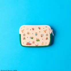 Merci x Richard Scarry - Porte Monnaie Candide Alphabet - Canvas & vert