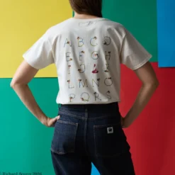 Merci x Richard Scarry - T-Shirt Alphabet - Écru