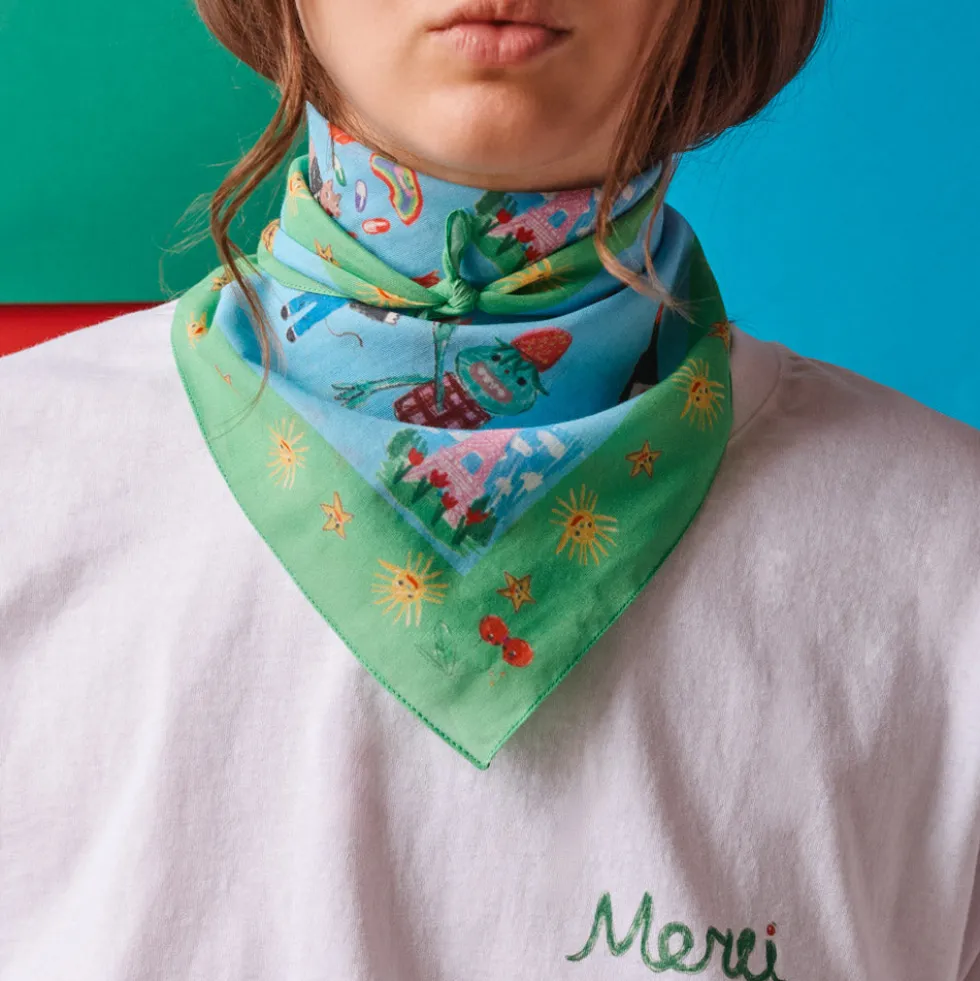 Merci x Shia McShia - Bandana - Vert