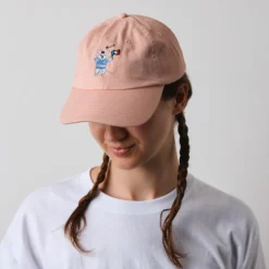 Merci x Shia McShia - Casquette Kids Mouse With A Flag - Rose