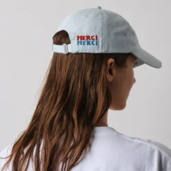Merci x Shia McShia - Casquette Kids Croissant - Bleu