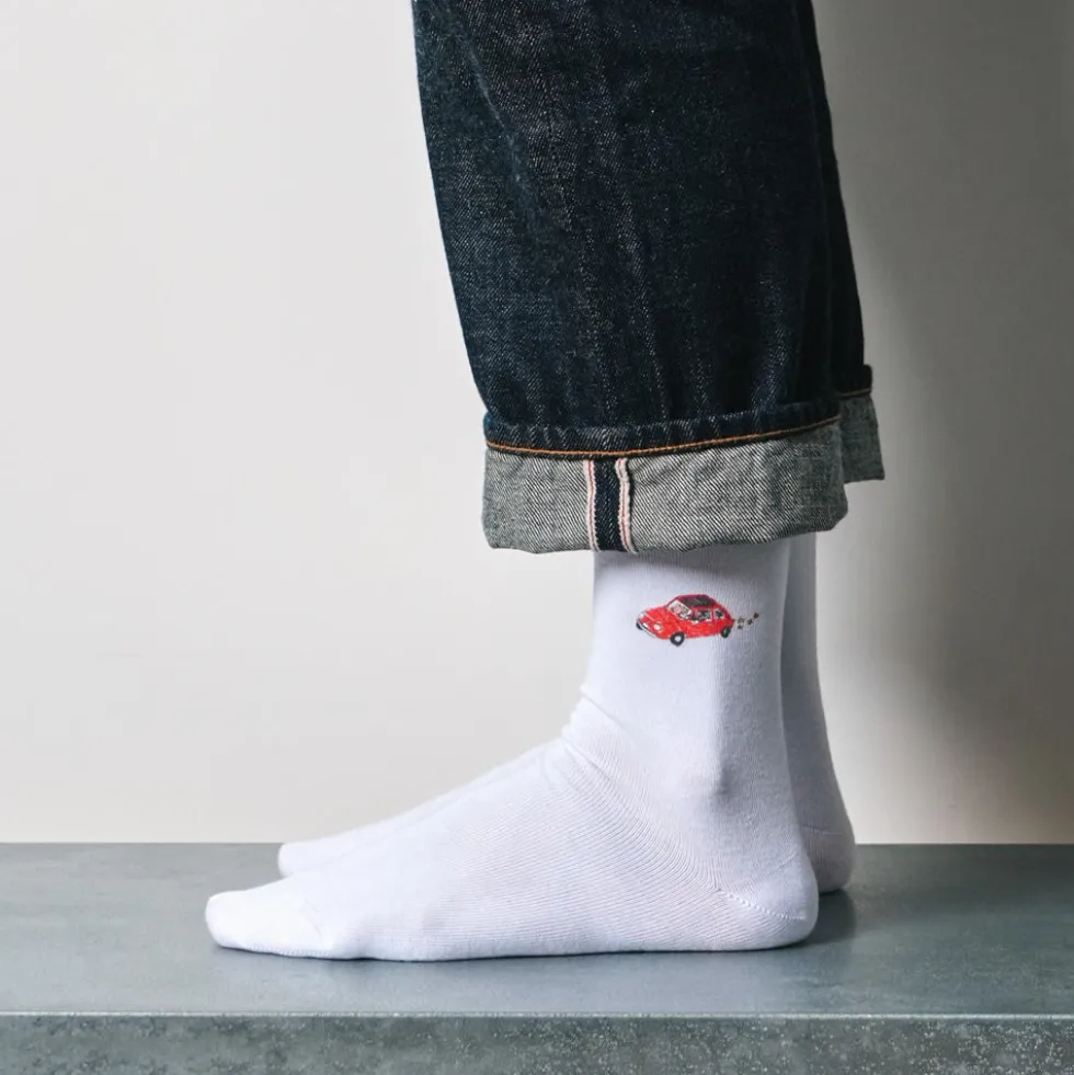 Merci x Shia McShia - Chaussettes Fiat & Merci