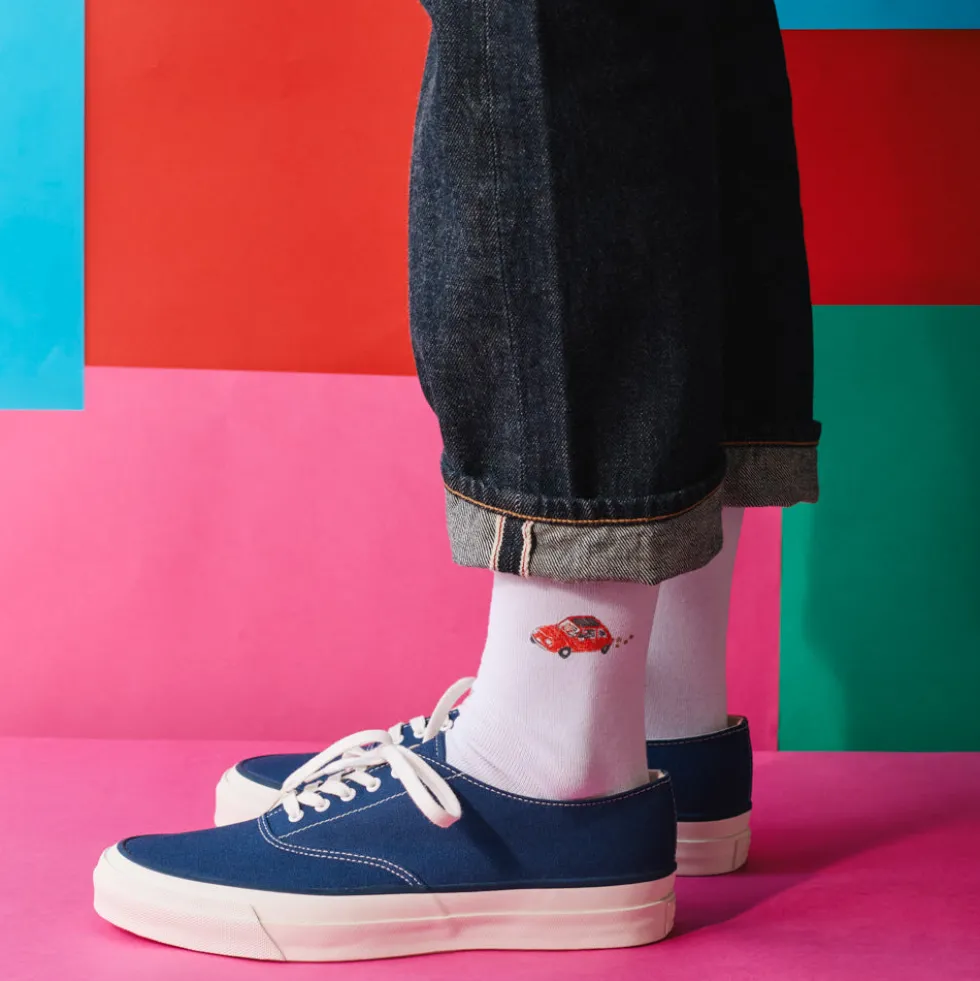 Merci x Shia McShia - Chaussettes Fiat & Merci
