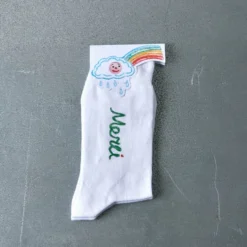 Merci x Shia McShia - Chaussettes Tour Eiffel & Merci