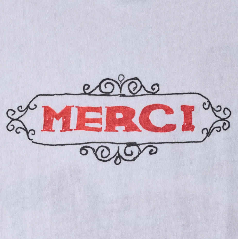 Merci x Shia McShia - T-Shirt Cafe Scene - Blanc