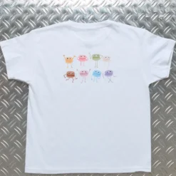 Merci x Shia McShia - T-Shirt Kids Sausage Dog Macaroni - Blanc