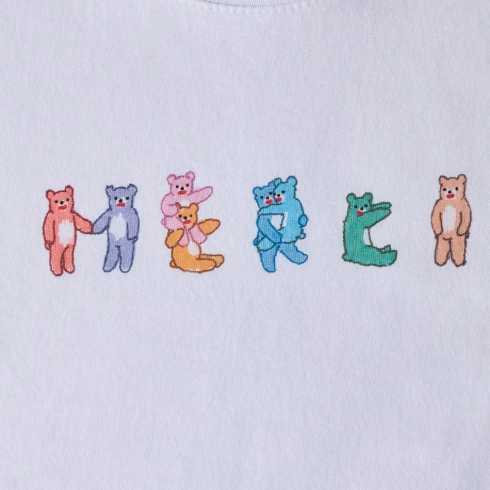 Merci x Shia McShia - T-Shirt Kids Merci Bears - Blanc