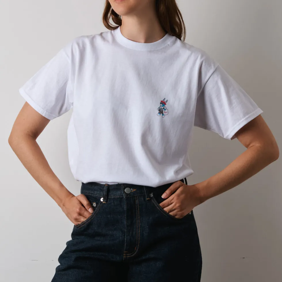 Merci x Shia McShia - T-Shirt Tourist Monument - Blanc