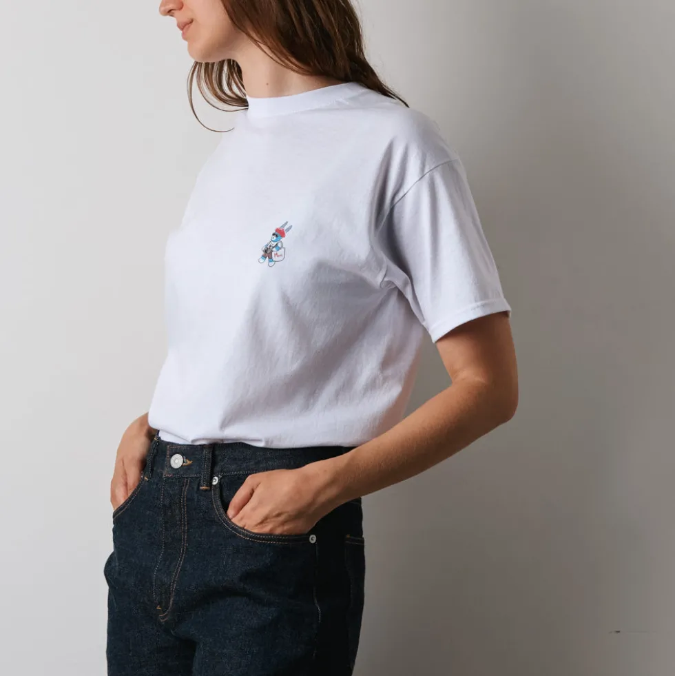 Merci x Shia McShia - T-Shirt Tourist Monument - Blanc