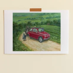 Merci x Travis Chapman - Affiche Pit Stop in Provence