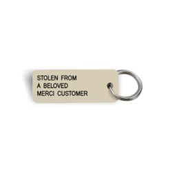 Merci x Various Keytags - Porte-clé "Stolen From a Beloved" - Beige