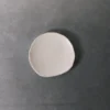 Mini assiette en grès émaillé Wabi - Blanc