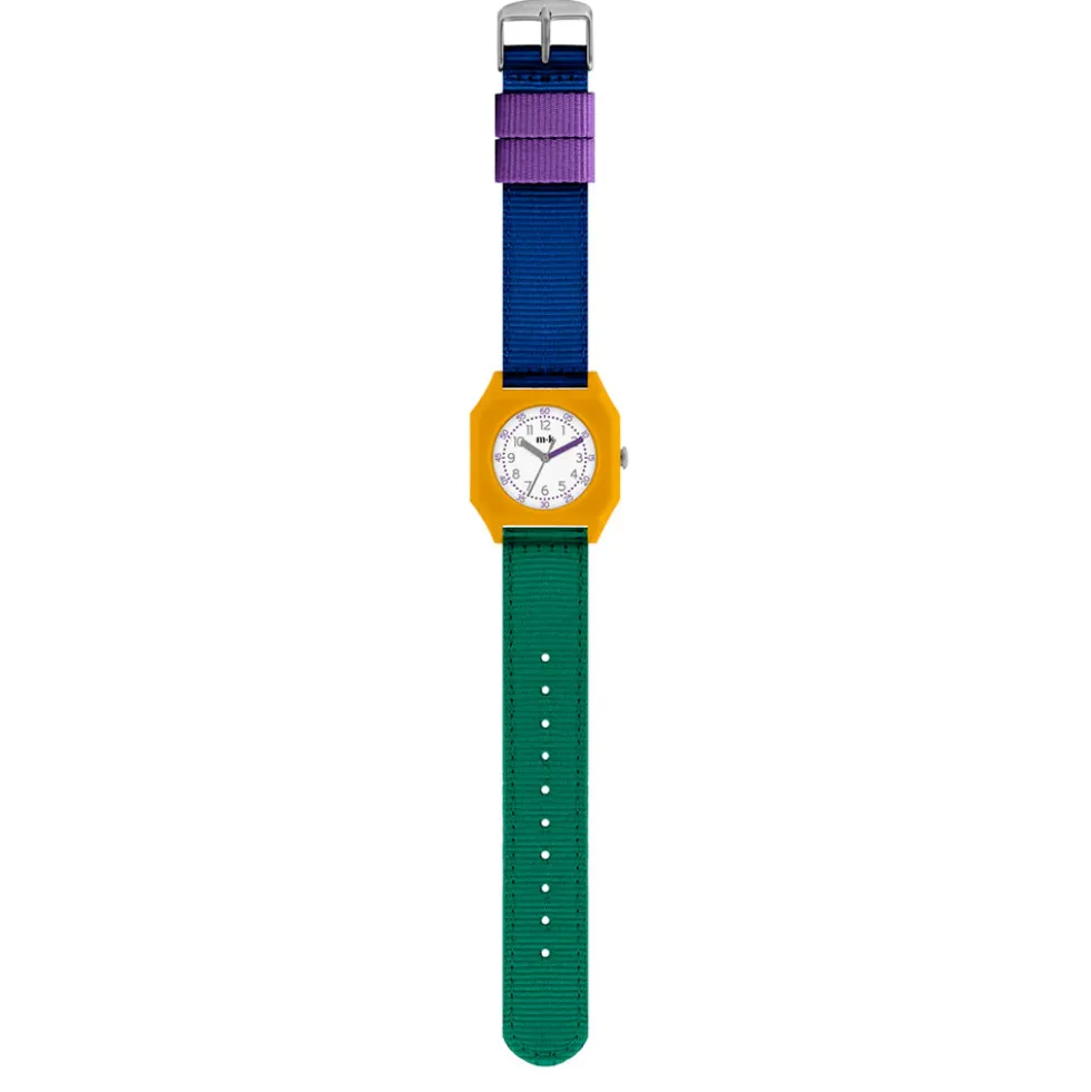 Mini Kyomo - Montre Banana Haven - Bleu, Vert & Jaune