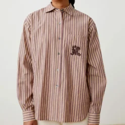 Moismont - Chemise Michelle N°829 - Pop Stripes Garnet