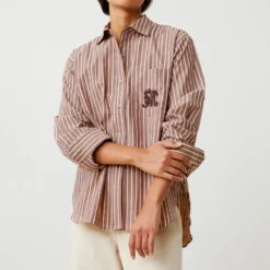 Moismont - Chemise Michelle N°829 - Pop Stripes Garnet