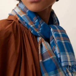 Moismont - Foulard n°768 - Bleu Royale