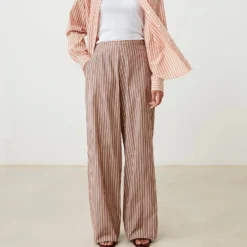 Moismont - Pantalon June N°834 - Pop Stripes Garnet