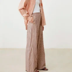 Moismont - Pantalon June N°834 - Pop Stripes Garnet