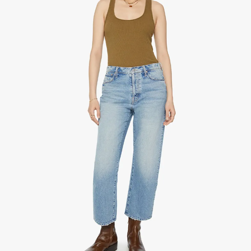 Mother - Jeans Ditcher Hover - Bleu