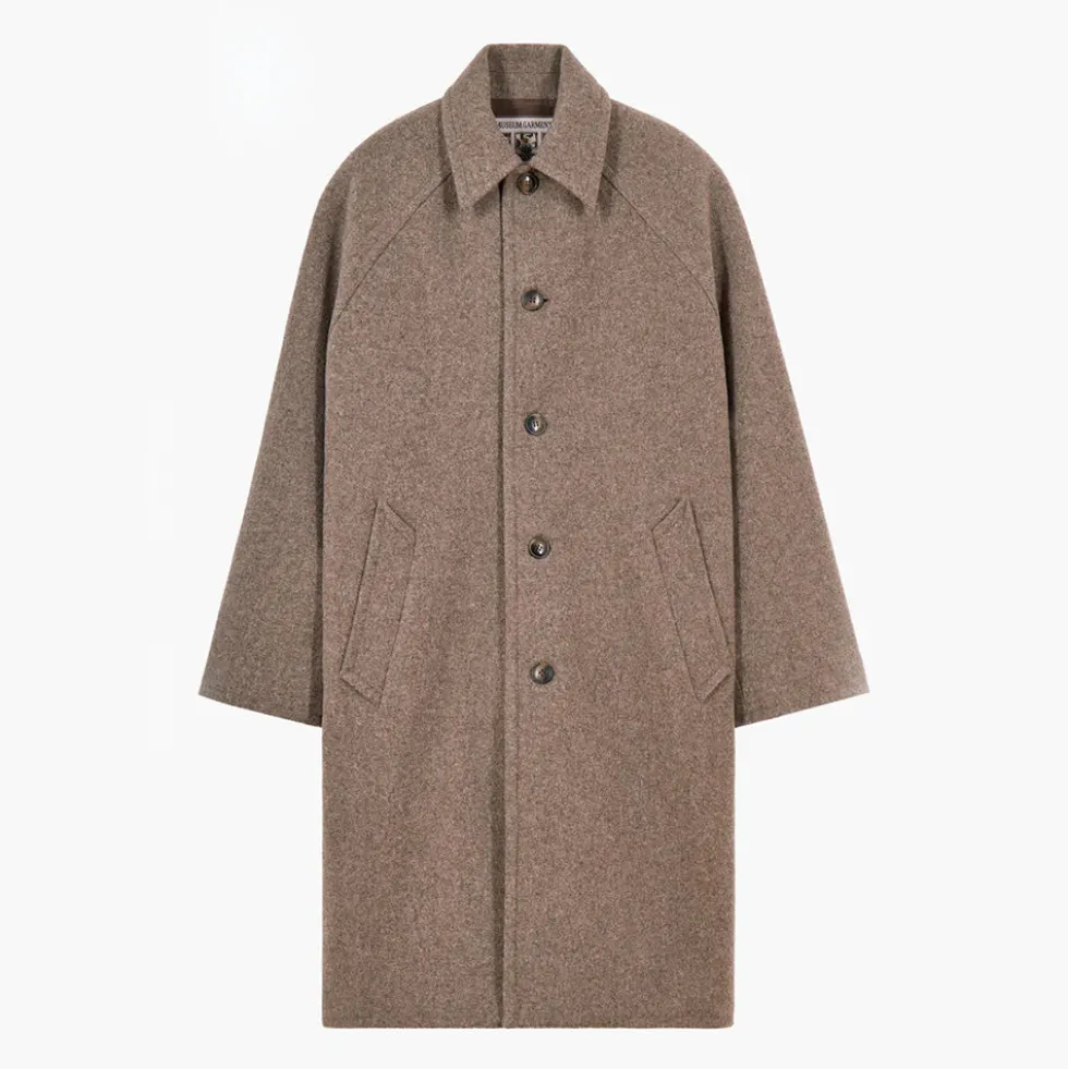 Museum Garments - Manteau Car Coat Raglan - Beige Chiné