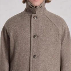 Museum Garments - Manteau Car Coat Raglan - Beige Chiné