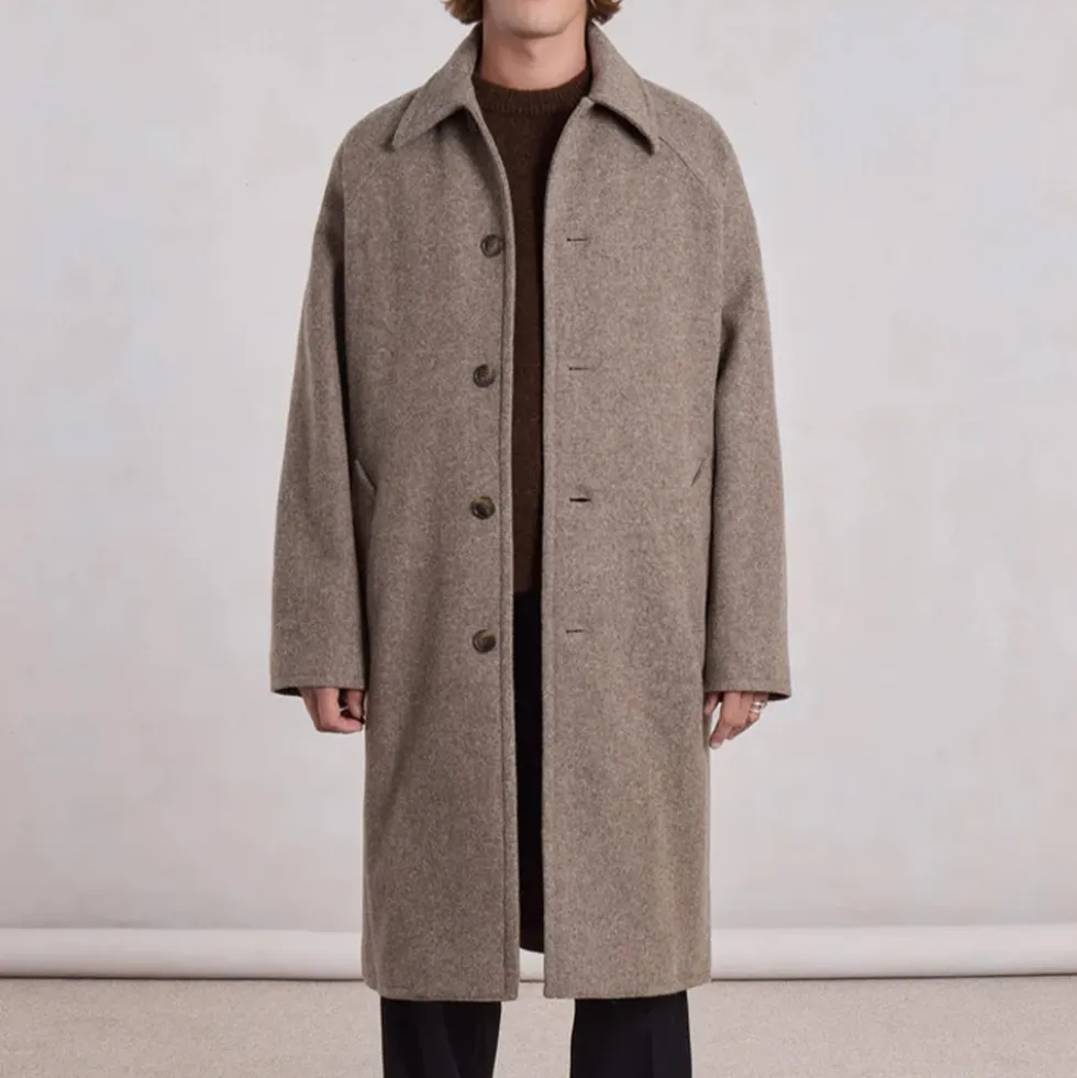 Museum Garments - Manteau Car Coat Raglan - Beige Chiné