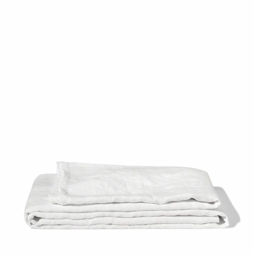 Nappe en lin lavé - Blanc Optique