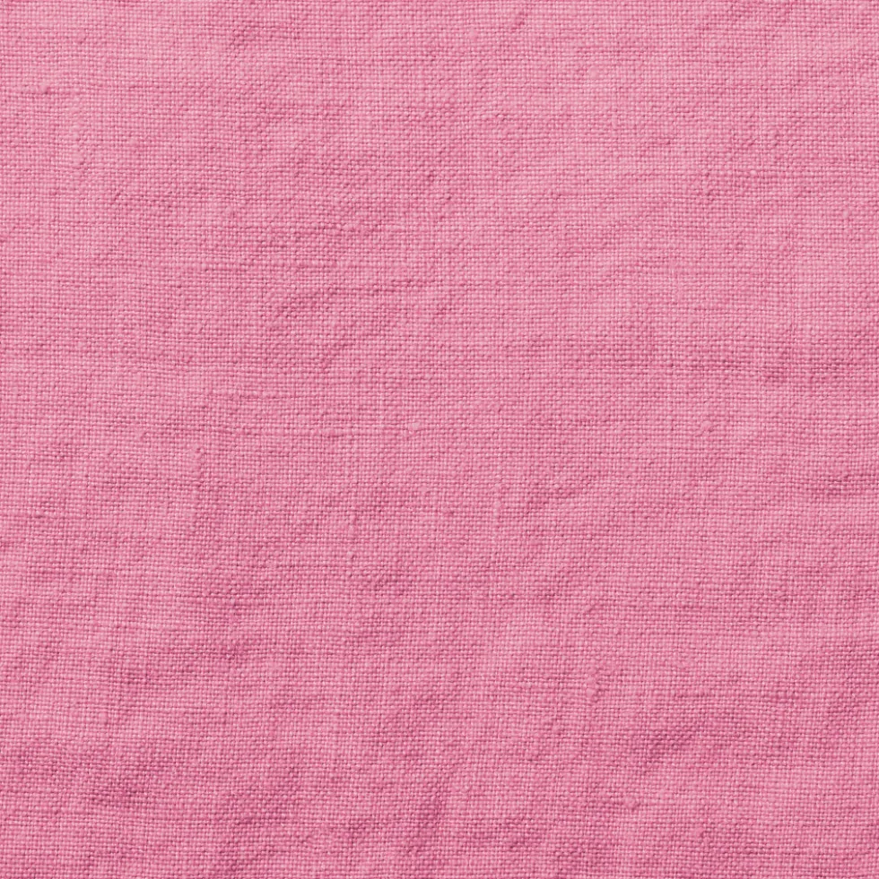 Nappe en lin lavé - Rose Garance