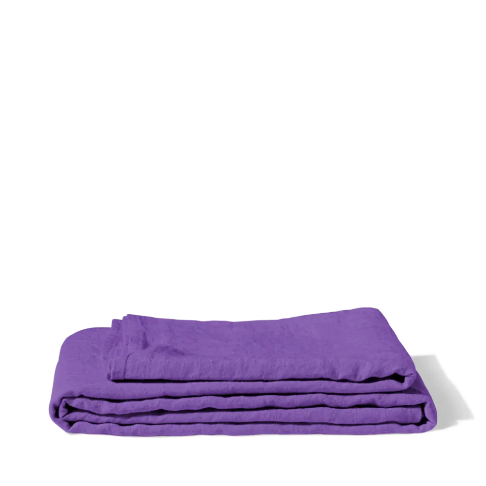 Nappe en lin lavé - Violet Orage