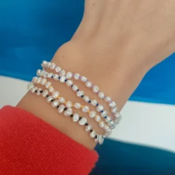 Nina Janvier - Bracelet Mini Soga - Bleu Argent