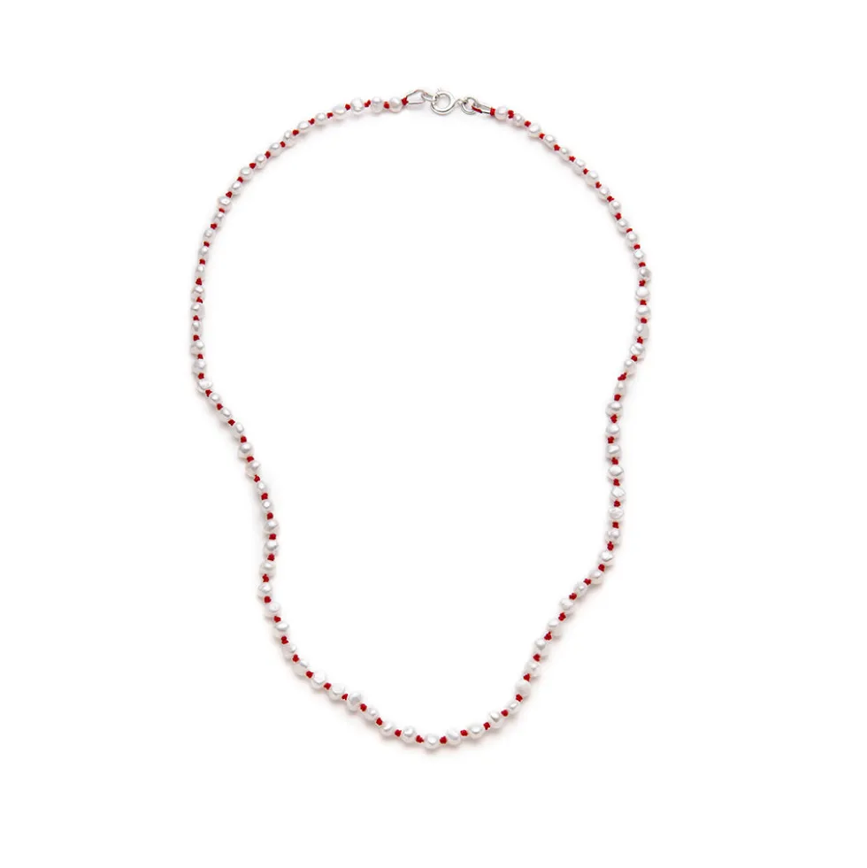 Nina Janvier - Collier Mini Soga - Rouge Argent