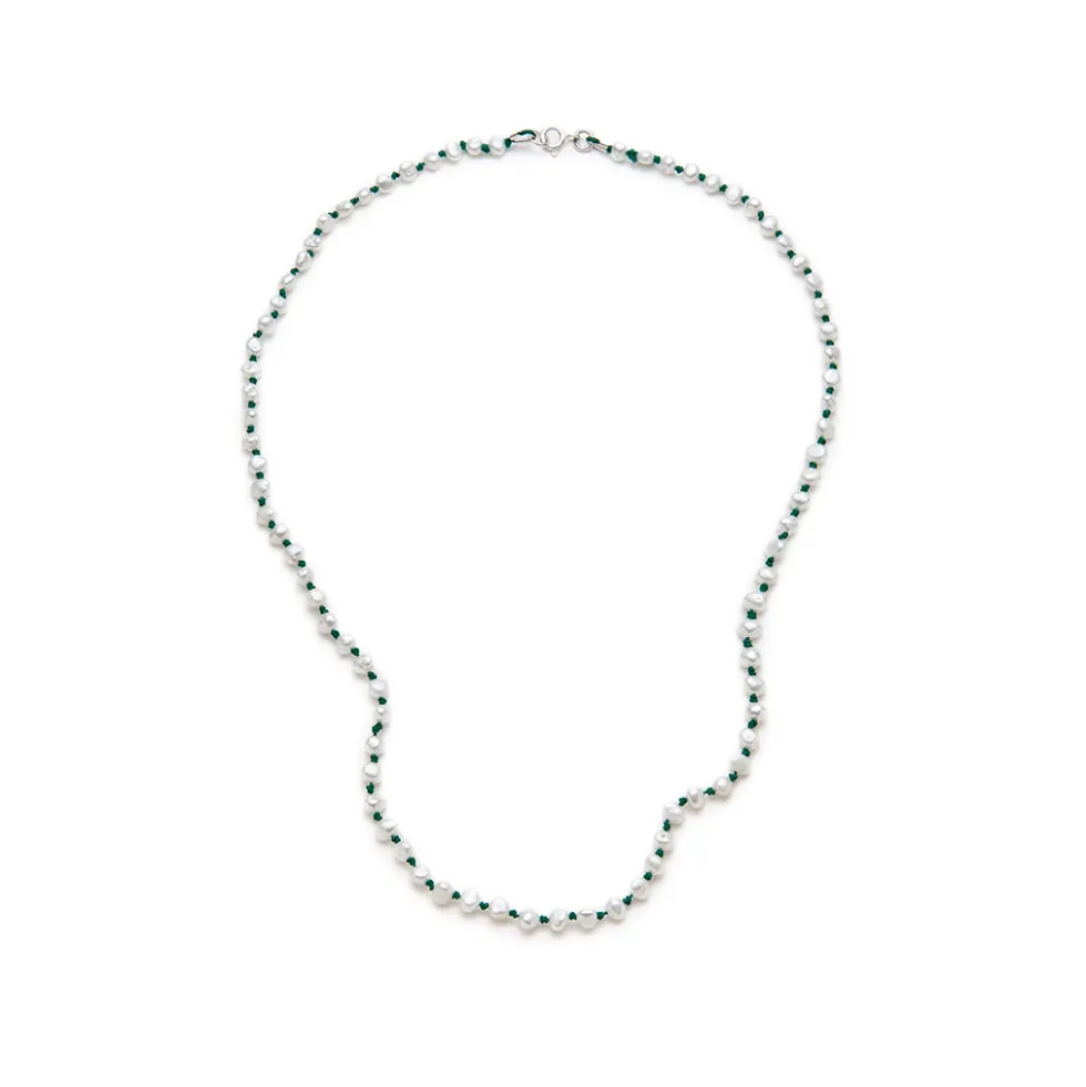 Nina Janvier - Collier Mini Soga - Vert Argent