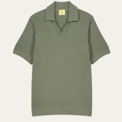 Nitto Knitwear - Polo Agop - Vert Militaire