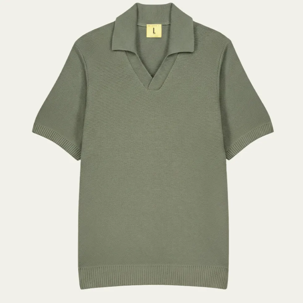 Nitto Knitwear - Polo Agop - Vert Militaire