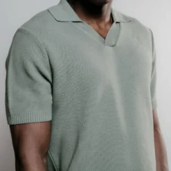 Nitto Knitwear - Polo Agop - Vert Militaire