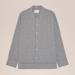 NN07 - Chemise Reed 5322 - Bleu à carreaux