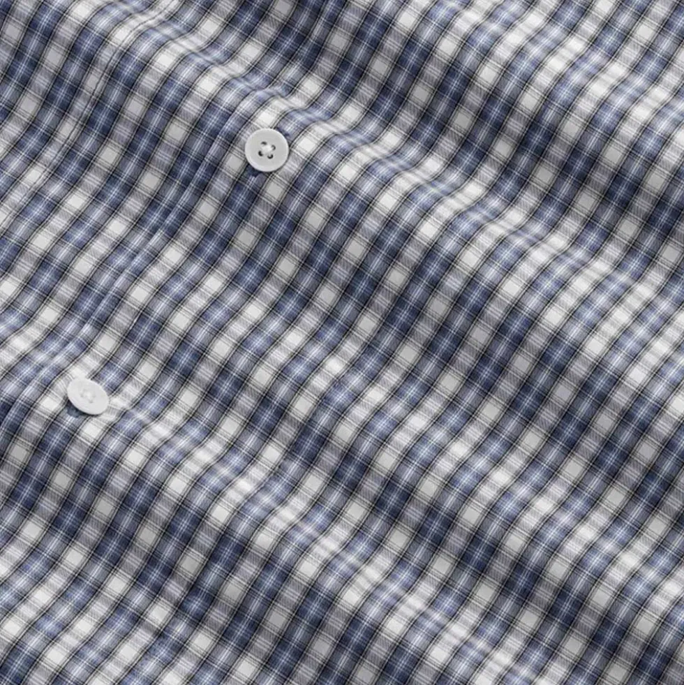 NN07 - Chemise Reed 5322 - Bleu à carreaux