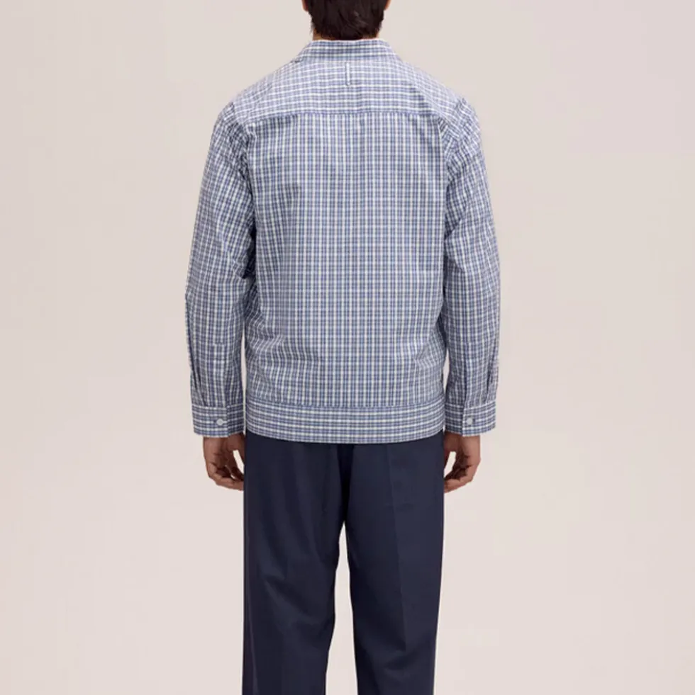 NN07 - Chemise Reed 5322 - Bleu à carreaux