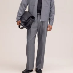 NN07 - Pantalon Kay 10037 - Gris Clair Mélangé